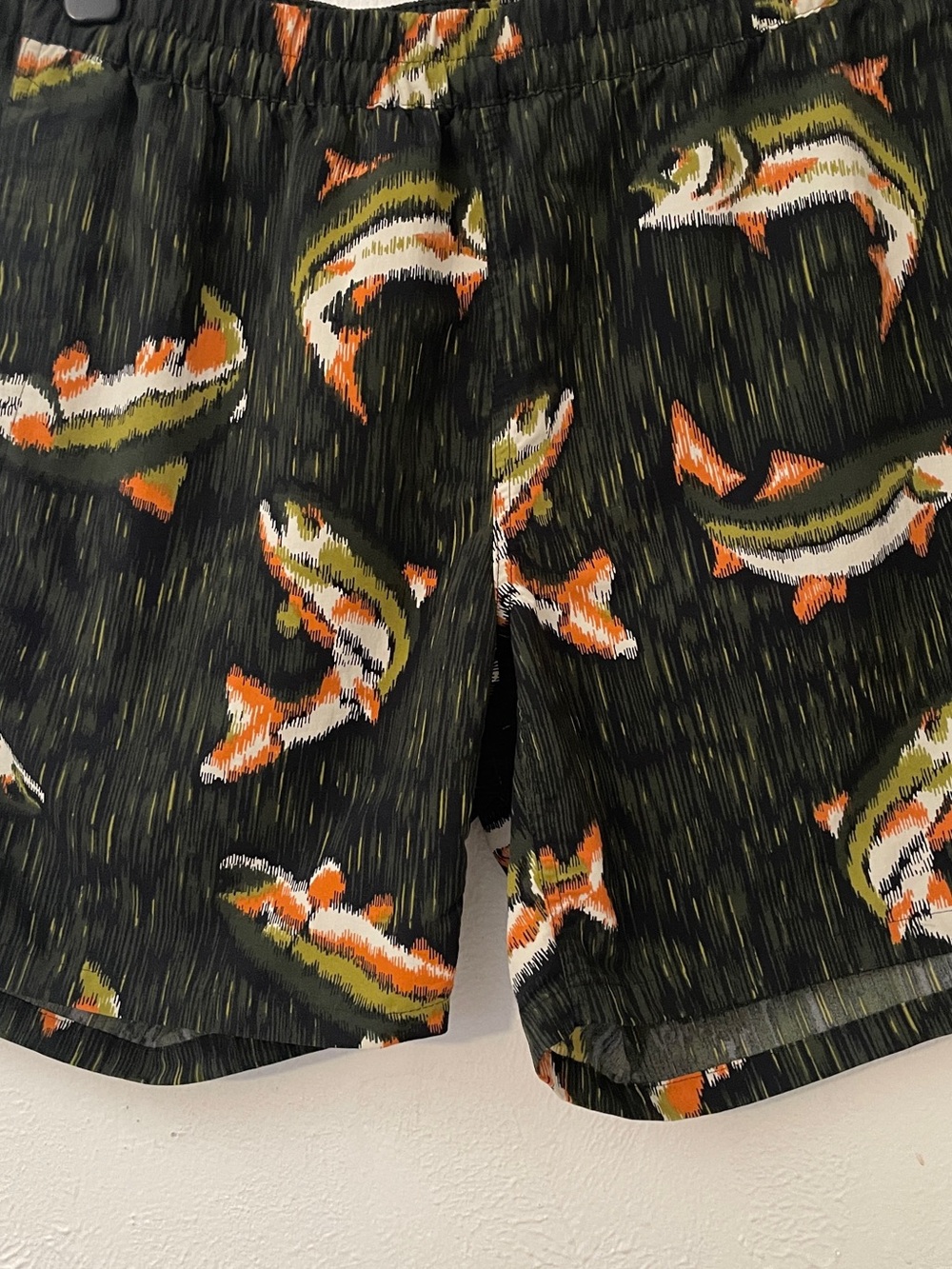 Filson Cooper Lake Trout Falls Swim Trunks Quick Dry Nylon Shorts Large